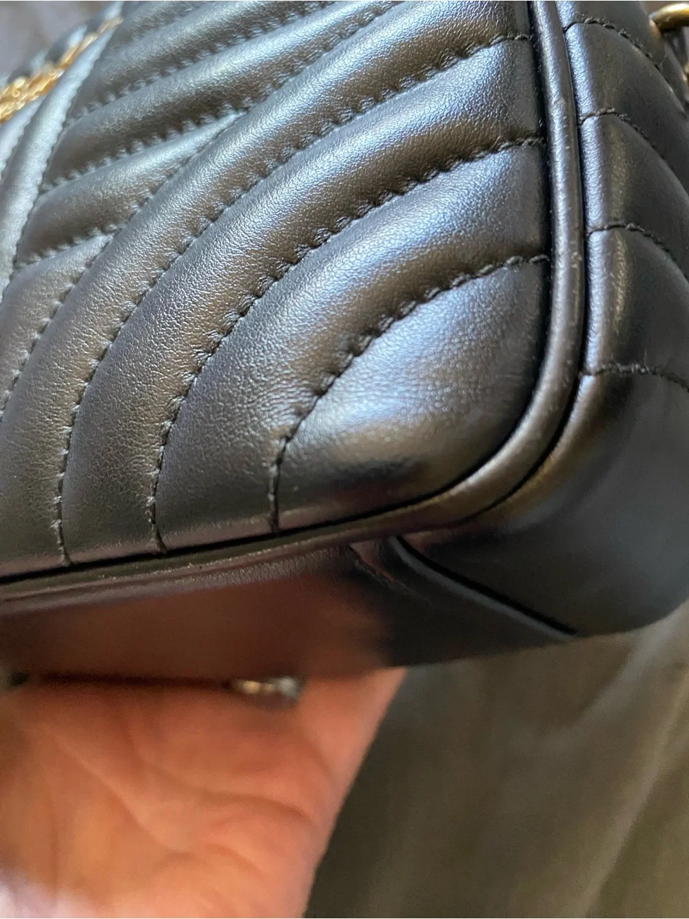 Prada Black Quilted Leather Crossbody Camera Bag with Gold Logo